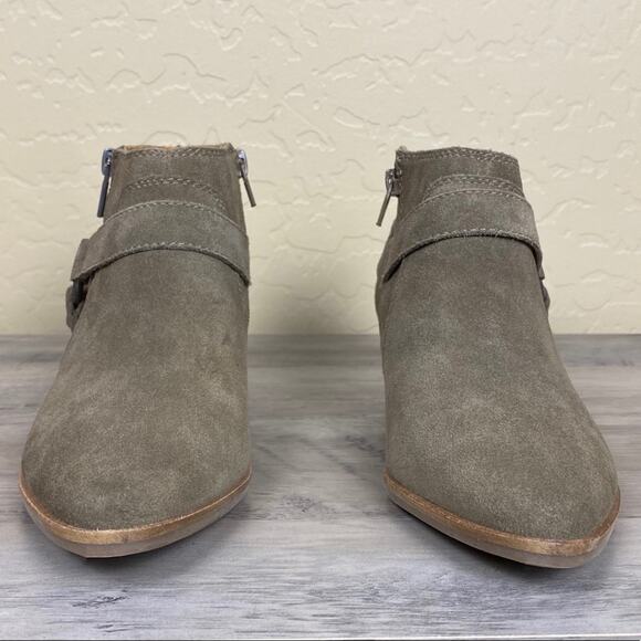 NWOB Lucky Brand Enitha Leather Booties, Size 7.5 - Picture 6 of 11
